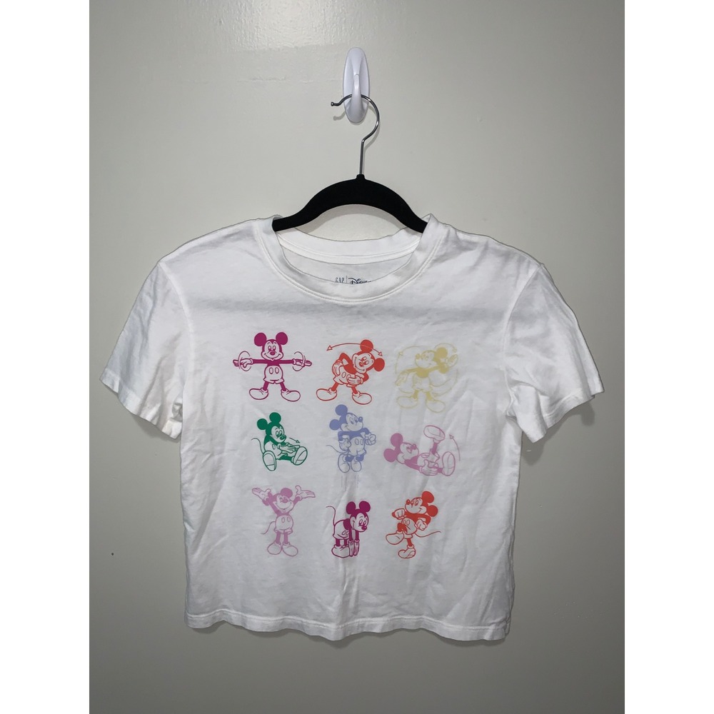 Gap Kids Disney Mickey Mouse Graphic T-Shirt White Short Sleeve XXL